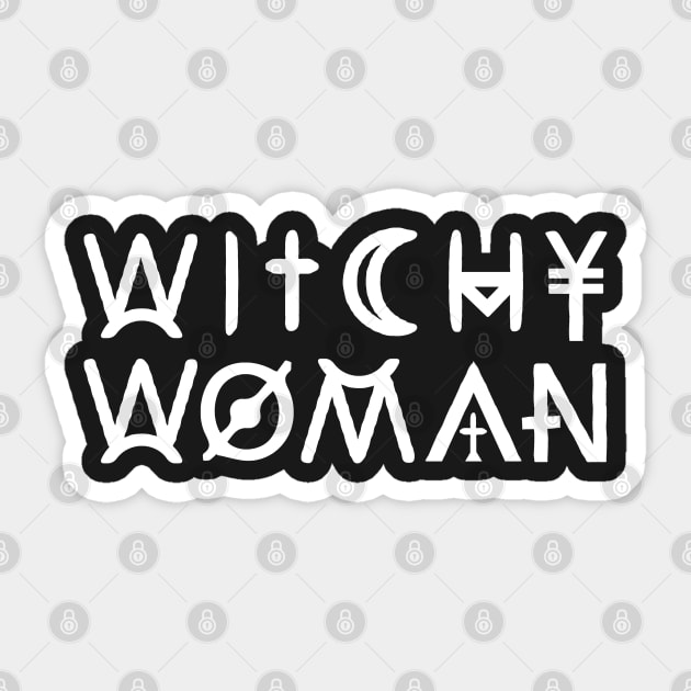 WITCHY WOMAN, WICCA, PAGANISM AND WITCHCRAFT Sticker by Tshirt Samurai